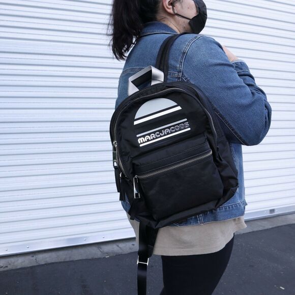 NWT Marc Jacobs Medium Sport Trek Backpack in Black - Picture 1 of 12